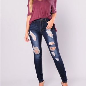Fashion Nova High Waist Skinny Jeans Size0